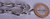 Hopeinen rodinoitu rannekoru sydänlukolla 19.5 cm