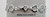 Hopeinen ranneketju pyöreillä koristeilla 18.5 cm